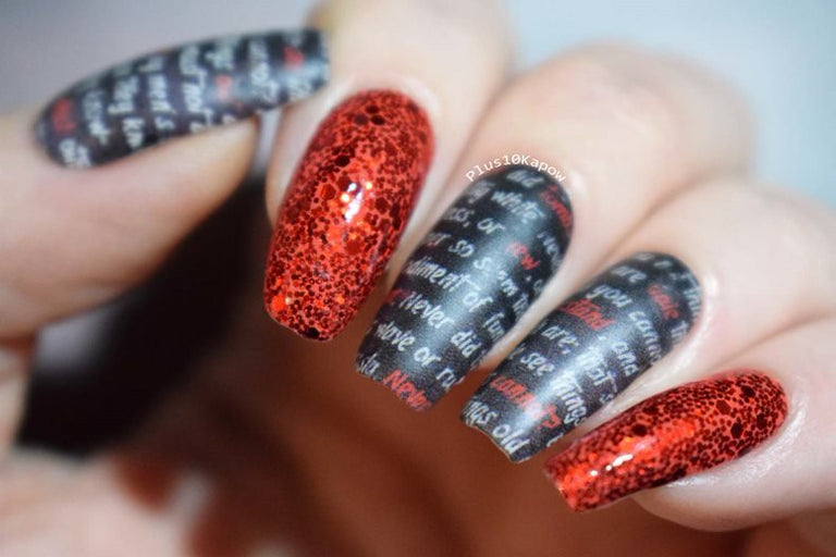 Dracula ✦ Nail Wrap ✦ 22 - tip Set - Espionage CosmeticsEspionage CosmeticsDracula ✦ Nail Wrap ✦ 22 - tip Set