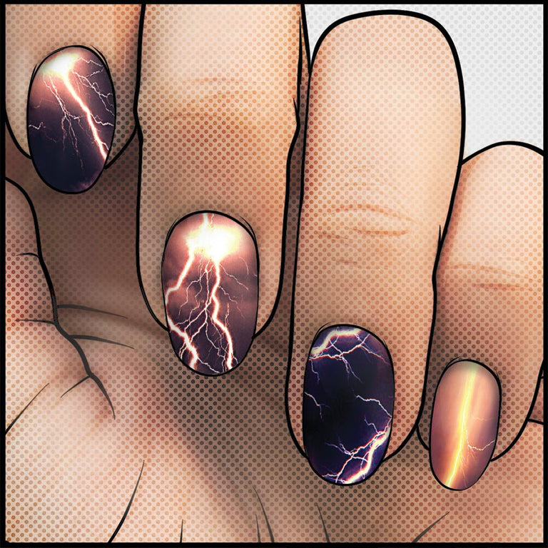 Electrostatic Spark ✦ Nail Wrap ✦ 22 - tip Set - Espionage CosmeticsEspionage CosmeticsElectrostatic Spark ✦ Nail Wrap ✦ 22 - tip Set