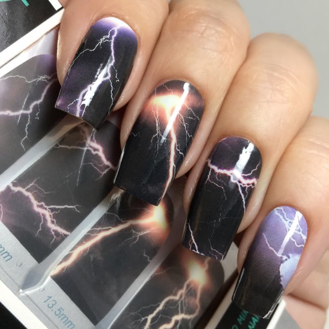 Electrostatic Spark ✦ Nail Wrap ✦ 22 - tip Set - Espionage CosmeticsEspionage CosmeticsElectrostatic Spark ✦ Nail Wrap ✦ 22 - tip Set