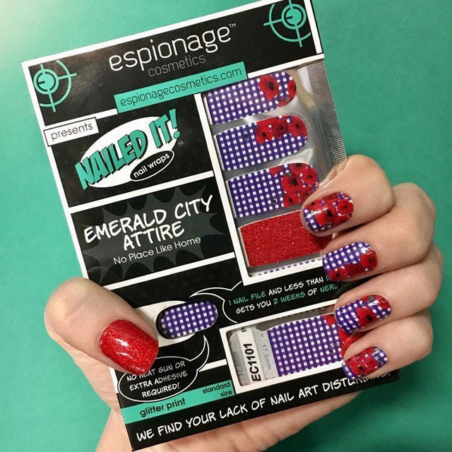 Emerald City Attire ✦ Nail Wrap ✦ 14 - tip Set - Espionage CosmeticsEspionage CosmeticsEmerald City Attire ✦ Nail Wrap ✦ 14 - tip Set