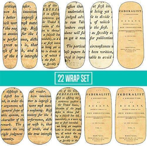 Federalist Papers ✦ Nail Wrap ✦ 22 - tip Set - Espionage CosmeticsEspionage CosmeticsFederalist Papers ✦ Nail Wrap ✦ 22 - tip Set