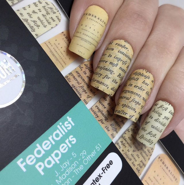 Federalist Papers ✦ Nail Wrap ✦ 22 - tip Set - Espionage CosmeticsEspionage CosmeticsFederalist Papers ✦ Nail Wrap ✦ 22 - tip Set