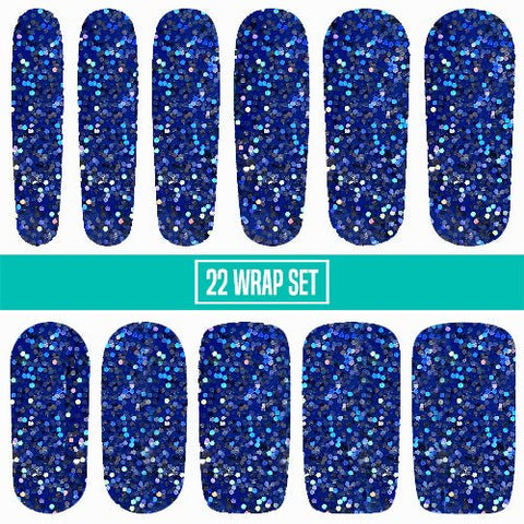 Feisty Droid ✦ Glitter Jedi Approved Nail Wrap ✦ 22 - tip Set - Espionage CosmeticsEspionage CosmeticsFeisty Droid ✦ Glitter Jedi Approved Nail Wrap ✦ 22 - tip Set