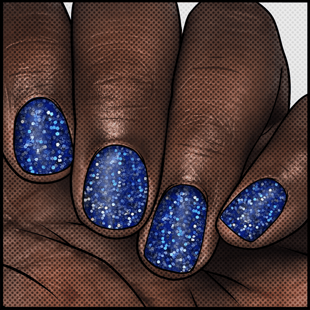 Feisty Droid ✦ Glitter Jedi Approved Nail Wrap ✦ 22 - tip Set - Espionage CosmeticsEspionage CosmeticsFeisty Droid ✦ Glitter Jedi Approved Nail Wrap ✦ 22 - tip Set