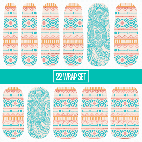 Free Spirit ✦ Nail Wraps ✦ 22 - tip Set - Espionage CosmeticsEspionage CosmeticsFree Spirit ✦ Nail Wraps ✦ 22 - tip Set