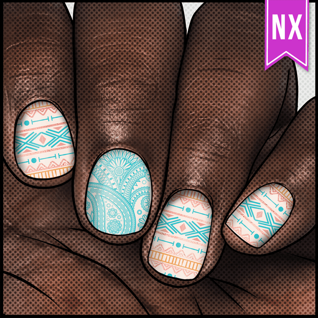 Free Spirit ✦ Nail Wraps ✦ 22 - tip Set - Espionage CosmeticsEspionage CosmeticsFree Spirit ✦ Nail Wraps ✦ 22 - tip Set