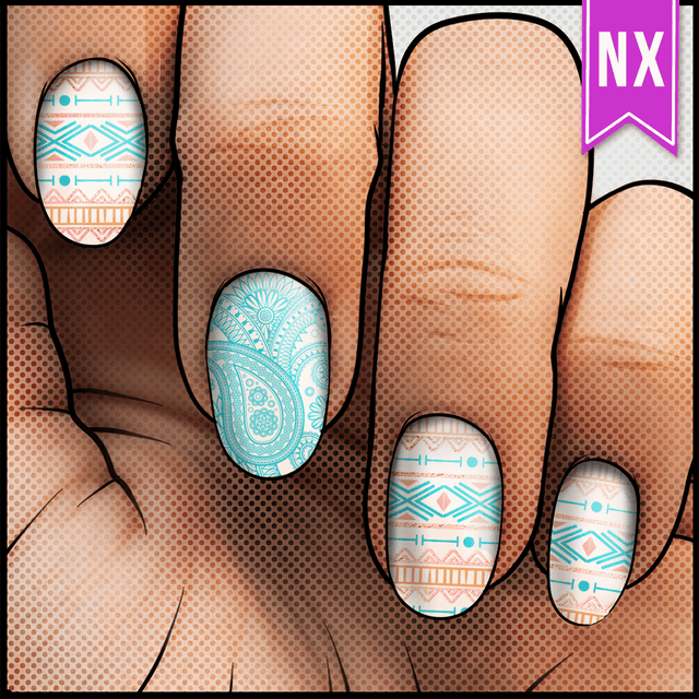 Free Spirit ✦ Nail Wraps ✦ 22 - tip Set - Espionage CosmeticsEspionage CosmeticsFree Spirit ✦ Nail Wraps ✦ 22 - tip Set