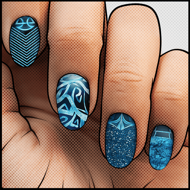 Freeze on Contact ✦ Nail Wrap ✦ 22 - tip Set - Espionage CosmeticsEspionage CosmeticsFreeze on Contact ✦ Nail Wrap ✦ 22 - tip Set