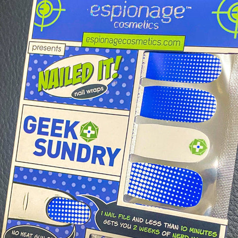 Geek & Sundry ✦ CUSTOM Nail Wrap ✦ 14 - tip Set - Espionage CosmeticsEspionage CosmeticsGeek & Sundry ✦ CUSTOM Nail Wrap ✦ 14 - tip Set