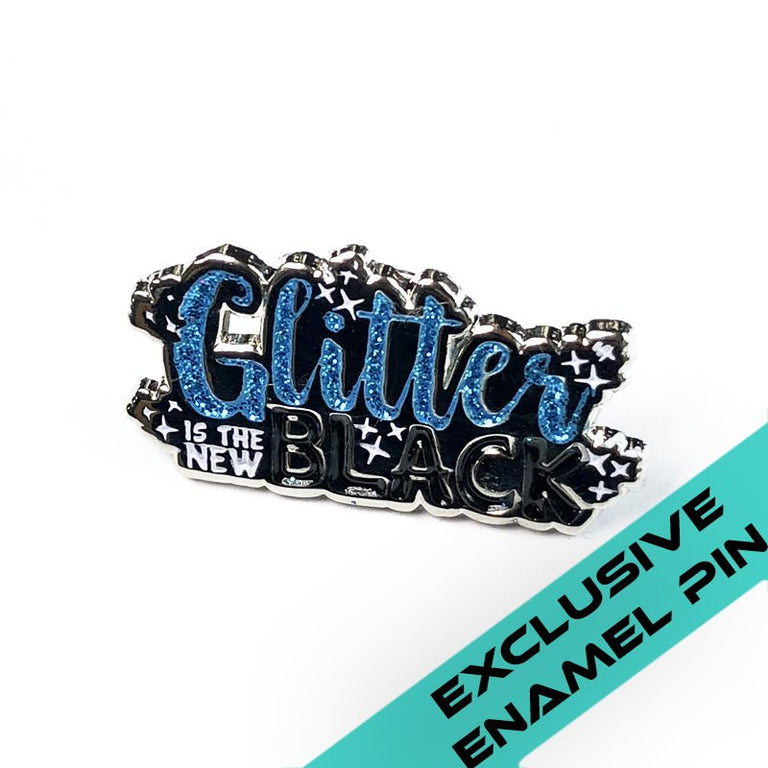 Glitter Is the New Black ✦ Merch ✦ Enamel Pin - Espionage CosmeticsEspionage CosmeticsGlitter Is the New Black ✦ Merch ✦ Enamel Pin