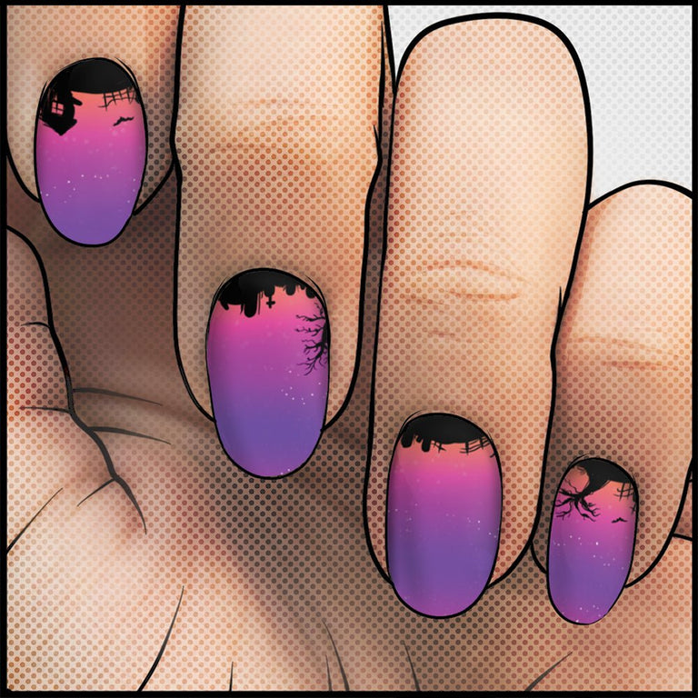 Graveyard ✦ Nail Wrap ✦ 22 - tip Set - Espionage CosmeticsEspionage CosmeticsGraveyard ✦ Nail Wrap ✦ 22 - tip Set