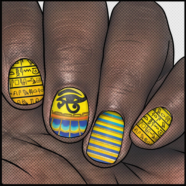 Hieroglyphics ✦ Nail Wrap ✦ 22 - tip Set - Espionage CosmeticsEspionage CosmeticsHieroglyphics ✦ Nail Wrap ✦ 22 - tip Set