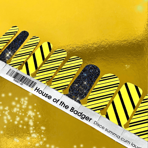 House of the Badger ✦ Nail Wrap ✦ 22 - tip Set - Espionage CosmeticsEspionage CosmeticsHouse of the Badger ✦ Nail Wrap ✦ 22 - tip Set