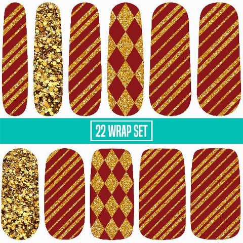 House of the Lion ✦ Nail Wrap ✦ 22 - tip Set - Espionage CosmeticsEspionage CosmeticsHouse of the Lion ✦ Nail Wrap ✦ 22 - tip Set