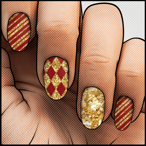 House of the Lion ✦ Nail Wrap ✦ 22 - tip Set - Espionage CosmeticsEspionage CosmeticsHouse of the Lion ✦ Nail Wrap ✦ 22 - tip Set