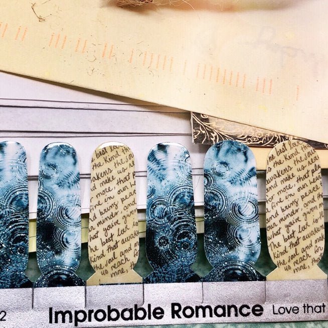 Improbable Romance ✦ Nail Wrap ✦ 22 - tip Set - Espionage CosmeticsEspionage CosmeticsImprobable Romance ✦ Nail Wrap ✦ 22 - tip Set