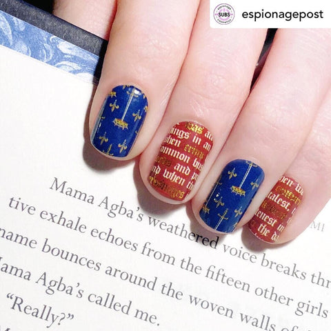 Jeanne d'Arc ✦ Nail Wrap ✦ 22 - tip Set - Espionage CosmeticsEspionage CosmeticsJeanne d'Arc ✦ Nail Wrap ✦ 22 - tip Set