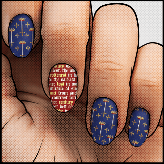 Jeanne d'Arc ✦ Nail Wrap ✦ 22 - tip Set - Espionage CosmeticsEspionage CosmeticsJeanne d'Arc ✦ Nail Wrap ✦ 22 - tip Set