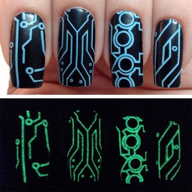 Light Cycle ✦ Nail Wrap ✦ 22 - tip Set - Espionage CosmeticsEspionage CosmeticsLight Cycle ✦ Nail Wrap ✦ 22 - tip Set