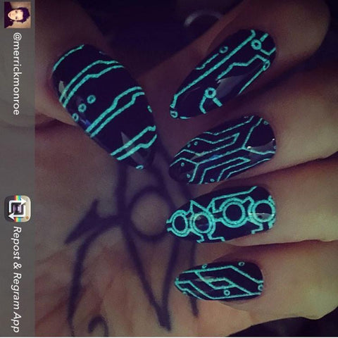 Light Cycle ✦ Nail Wrap ✦ 22 - tip Set - Espionage CosmeticsEspionage CosmeticsLight Cycle ✦ Nail Wrap ✦ 22 - tip Set