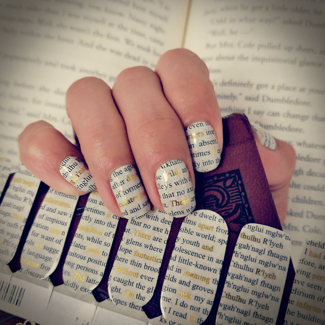 Literary ✦ Nail Wrap ✦ 22 - tip Set - Espionage CosmeticsEspionage CosmeticsLiterary ✦ Nail Wrap ✦ 22 - tip Set