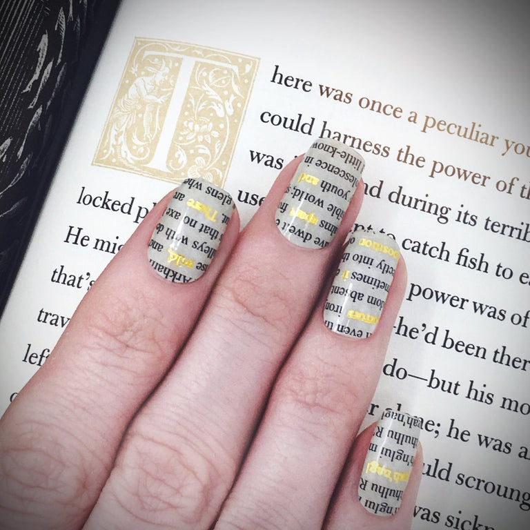 Literary ✦ Nail Wrap ✦ 22 - tip Set - Espionage CosmeticsEspionage CosmeticsLiterary ✦ Nail Wrap ✦ 22 - tip Set