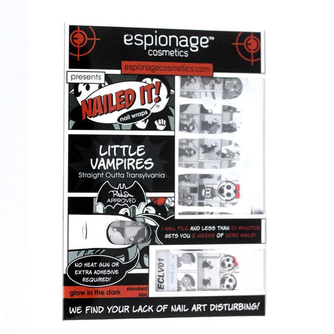 Little Vampires ✦ LICENSED Nail Wrap ✦ 14 - tip Set - Espionage CosmeticsEspionage CosmeticsLittle Vampires ✦ LICENSED Nail Wrap ✦ 14 - tip Set