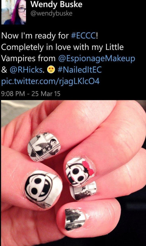Little Vampires ✦ LICENSED Nail Wrap ✦ 14 - tip Set - Espionage CosmeticsEspionage CosmeticsLittle Vampires ✦ LICENSED Nail Wrap ✦ 14 - tip Set