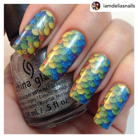 MERMAID SCALES ✦ Pearl RAINBOW ✦ Nail Wraps ✦ 14 - tip Set - Espionage CosmeticsEspionage CosmeticsMERMAID SCALES ✦ Pearl RAINBOW ✦ Nail Wraps ✦ 14 - tip Set