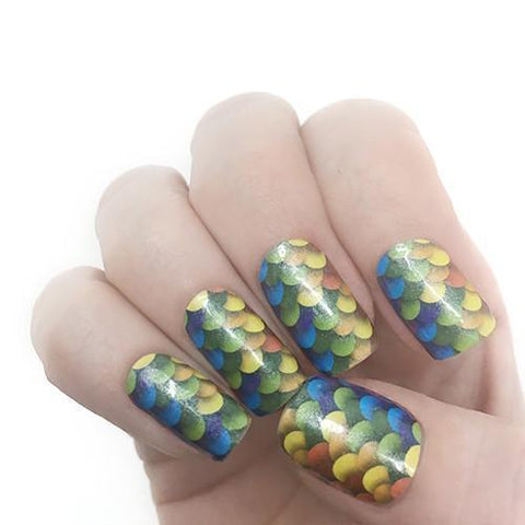 MERMAID SCALES ✦ Pearl RAINBOW ✦ Nail Wraps ✦ 14 - tip Set - Espionage CosmeticsEspionage CosmeticsMERMAID SCALES ✦ Pearl RAINBOW ✦ Nail Wraps ✦ 14 - tip Set