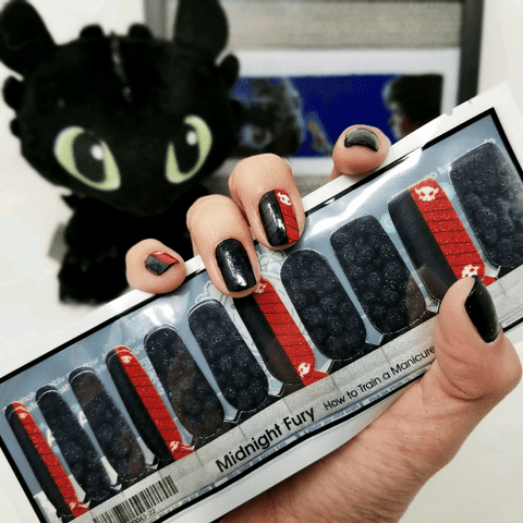 Midnight Fury ✦ Nail Wrap ✦ 22 - tip Set - Espionage CosmeticsEspionage CosmeticsMidnight Fury ✦ Nail Wrap ✦ 22 - tip Set