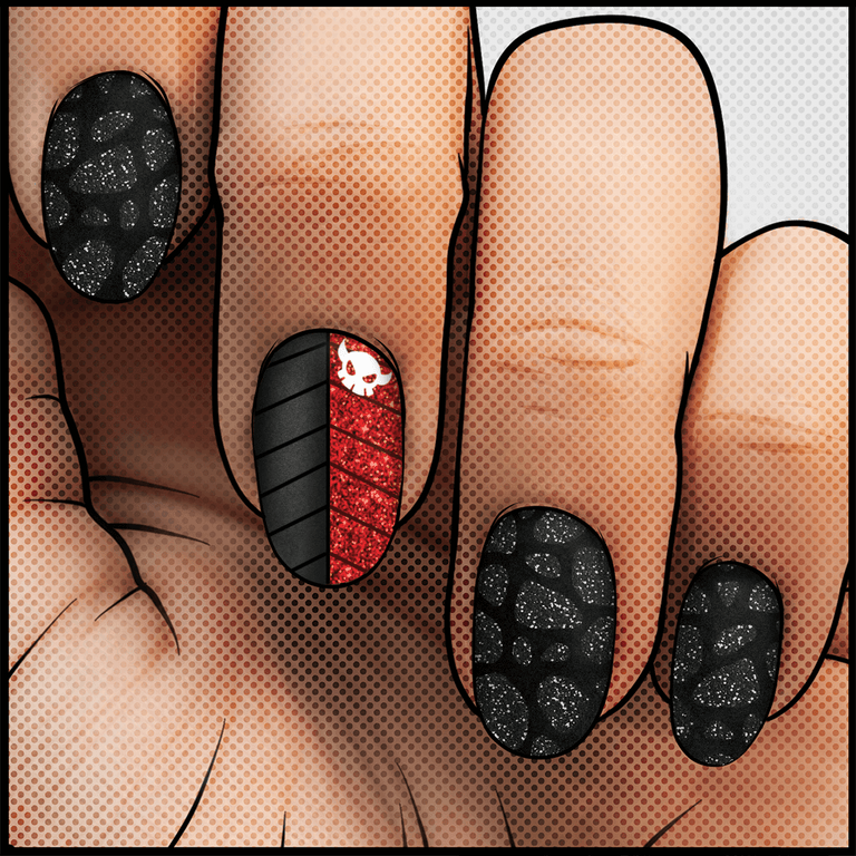 Midnight Fury ✦ Nail Wrap ✦ 22 - tip Set - Espionage CosmeticsEspionage CosmeticsMidnight Fury ✦ Nail Wrap ✦ 22 - tip Set