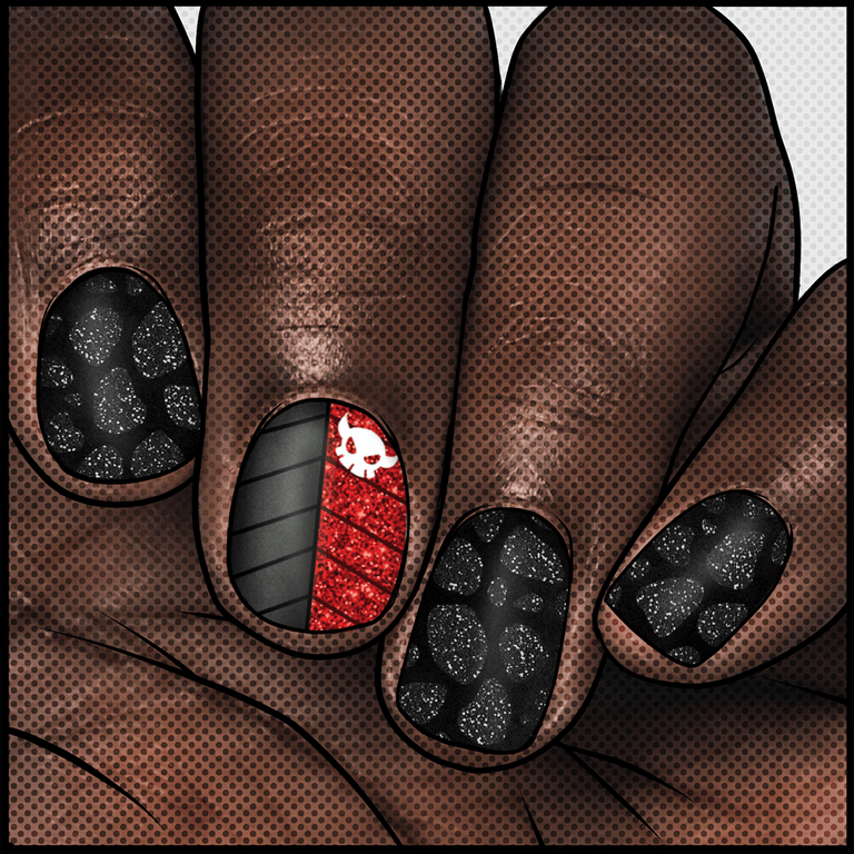 Midnight Fury ✦ Nail Wrap ✦ 22 - tip Set - Espionage CosmeticsEspionage CosmeticsMidnight Fury ✦ Nail Wrap ✦ 22 - tip Set