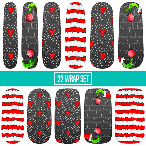 Mr. Mean One ✦ Nail Wrap ✦ 22 - tip Set - Espionage CosmeticsEspionage CosmeticsMr. Mean One ✦ Nail Wrap ✦ 22 - tip Set