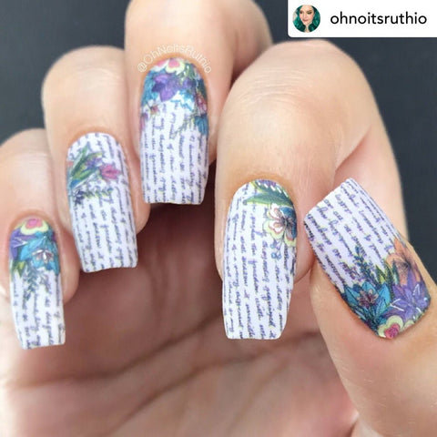 Mrs. Darcy ✦ FEATURED ARTIST Nail Wrap ✦ 22 - tip Set - Espionage CosmeticsEspionage CosmeticsMrs. Darcy ✦ FEATURED ARTIST Nail Wrap ✦ 22 - tip Set