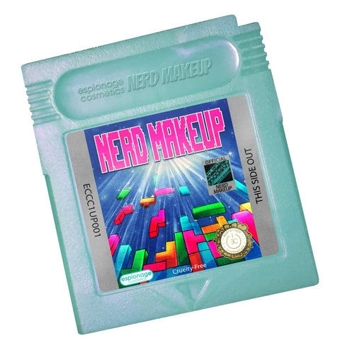 Nerd Makeup Blox ✦ Cartridge Compact ✦ Teal Shimmer - Espionage CosmeticsEspionage CosmeticsNerd Makeup Blox ✦ Cartridge Compact ✦ Teal Shimmer