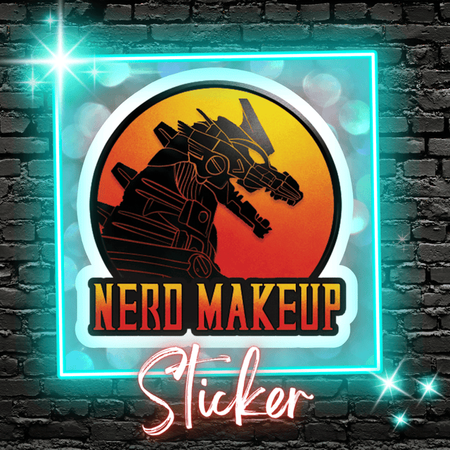 Nerd Makeup Kombat ✦ Merch ✦ Sticker - Espionage CosmeticsEspionage CosmeticsNerd Makeup Kombat ✦ Merch ✦ Sticker