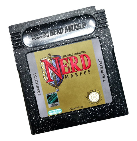 Nerd Makeup Legend ✦ Cartridge Compact ✦ Black Glitter - Espionage CosmeticsEspionage CosmeticsNerd Makeup Legend ✦ Cartridge Compact ✦ Black Glitter