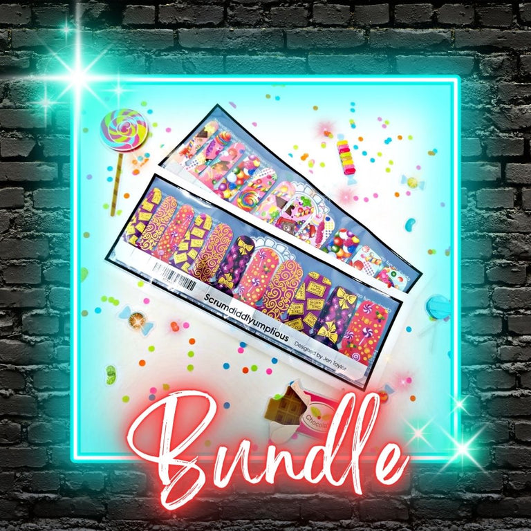 (NEW) Sweet & Savory Bundle ✦ Nail Wrap Bundle ✦ 22 - tip Sets - Espionage CosmeticsEspionage Cosmetics(NEW) Sweet & Savory Bundle ✦ Nail Wrap Bundle ✦ 22 - tip Sets