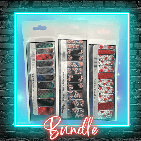 Newbies ✦ Nail Wrap Bundle ✦ 22 - tip Sets - Espionage CosmeticsEspionage CosmeticsNewbies ✦ Nail Wrap Bundle ✦ 22 - tip Sets