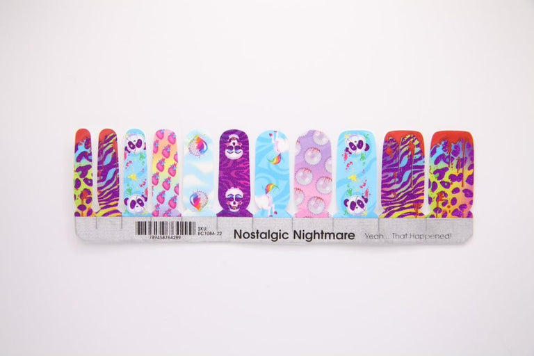 Nostalgic Nightmare ✦ Nail Wrap ✦ 22 - tip Set - Espionage CosmeticsEspionage CosmeticsNostalgic Nightmare ✦ Nail Wrap ✦ 22 - tip Set