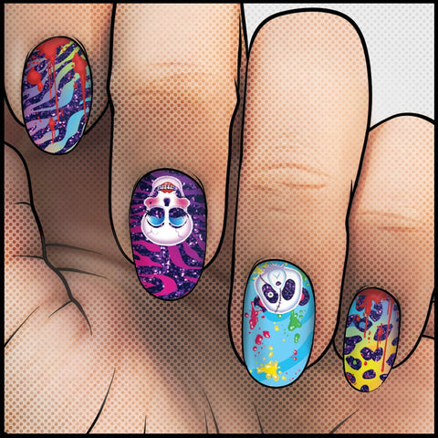 Nostalgic Nightmare ✦ Nail Wrap ✦ 22 - tip Set - Espionage CosmeticsEspionage CosmeticsNostalgic Nightmare ✦ Nail Wrap ✦ 22 - tip Set