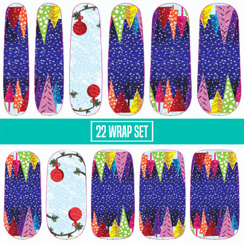 Not a Bad Little Tree ✦ Nail Wrap ✦ 22 - tip Set - Espionage CosmeticsEspionage CosmeticsNot a Bad Little Tree ✦ Nail Wrap ✦ 22 - tip Set