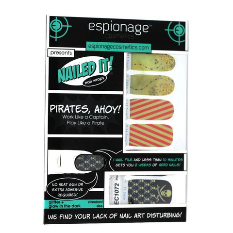 Pirates, Ahoy! ✦ Nail Wrap ✦ 14 - tip Set - Espionage CosmeticsEspionage CosmeticsPirates, Ahoy! ✦ Nail Wrap ✦ 14 - tip Set