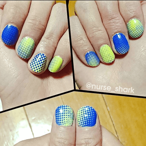 Pop Art: BLUE & YELLOW ✦ Nail Wrap ✦ 14 - tip Set - Espionage CosmeticsEspionage CosmeticsPop Art: BLUE & YELLOW ✦ Nail Wrap ✦ 14 - tip Set