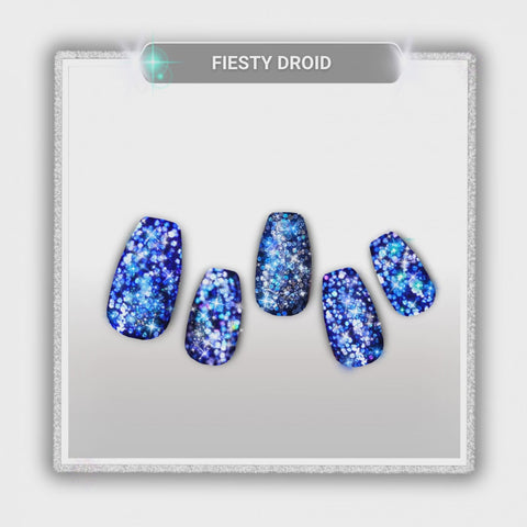 Feisty Droid ✦ Glitter Jedi Approved Nail Wrap ✦ 22-tip Set