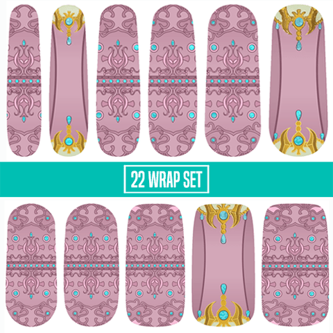 Princess of Wisdom ✦ Nail Wrap ✦ 22 - tip Set - Espionage CosmeticsEspionage CosmeticsPrincess of Wisdom ✦ Nail Wrap ✦ 22 - tip Set