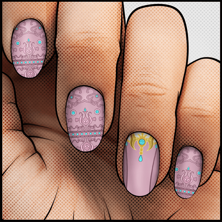 Princess of Wisdom ✦ Nail Wrap ✦ 22 - tip Set - Espionage CosmeticsEspionage CosmeticsPrincess of Wisdom ✦ Nail Wrap ✦ 22 - tip Set