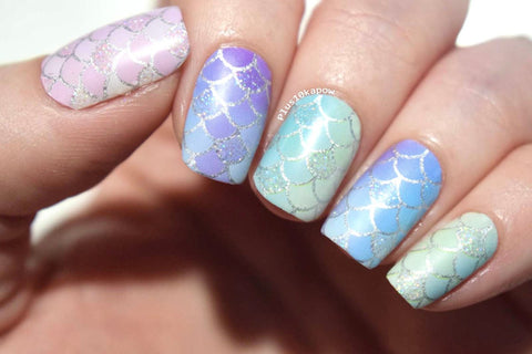 Rainbow Mermaid Scales ✦ Nail Wrap ✦ 22 - tip Set - Espionage CosmeticsEspionage CosmeticsRainbow Mermaid Scales ✦ Nail Wrap ✦ 22 - tip Set