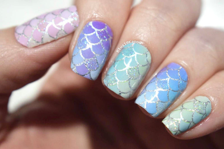 Rainbow Mermaid Scales ✦ Nail Wrap ✦ 22 - tip Set - Espionage CosmeticsEspionage CosmeticsRainbow Mermaid Scales ✦ Nail Wrap ✦ 22 - tip Set